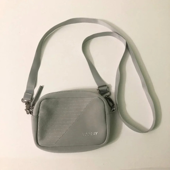 Vooray Sidekick Small  Crossbody Purse Gray Moto Bag - Picture 16 of 16